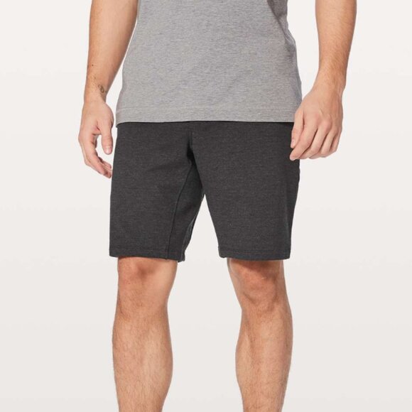 Lululemon City Sweat Short‎ Heathered Black 9.5" Size Medium - Picture 1 of 4